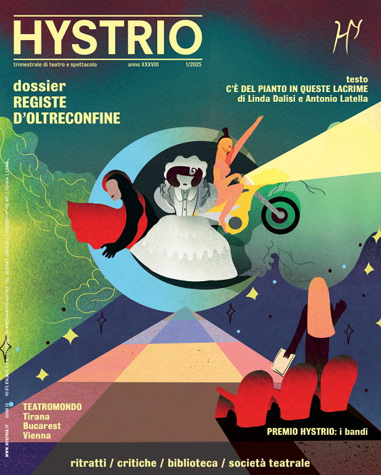 Copertina di Hystrio 2025.1 (ill. Chiara Dattola)